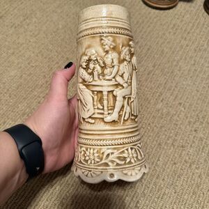 1960s VINTAGE 8" LARGE CERAMIC‎ GERMAN BEER STEIN